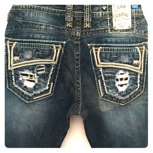 Rock Revival Men’s Designer Jeans-Zed Straight 34